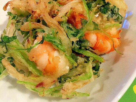 海老と三つ葉のかき揚げ レシピ 作り方 By くろねこ かふぇ 楽天レシピ 海老と三つ葉のかき揚げ レシピ 作り方 By くろねこ かふぇ 楽天レシピ
